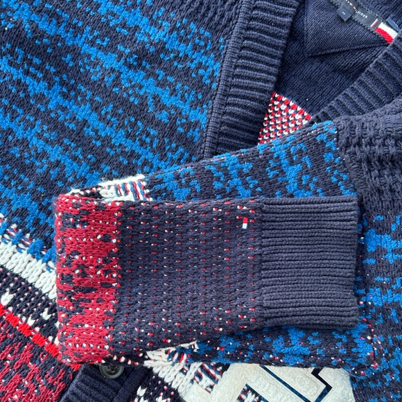 Tommy Hilfiger Ombré texture Cardigan sz Medium - Picture 15 of 16